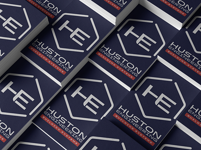 Huston Engineering Rebranding brand design branding design logo vector