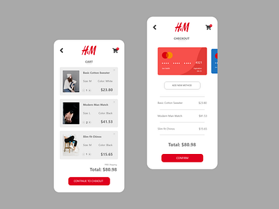 Checkout app branding design minimal ui ux xd