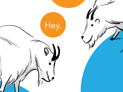 Chatty Goats goat illustration