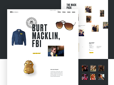Burt Macklin, FBI design grid hero layout mocktober parallax typography ui ux web web design whitespace