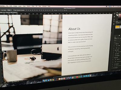 About Us about clean design grid minimal mockup photoshop psd simple web design
