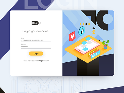 Simple Dual Column Login Page