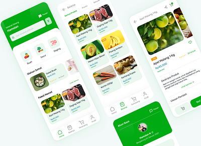 Grocery Shop app design indonesia