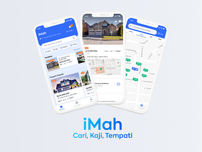 iMah Properties and Travel App app house app indonesia rent app ui worker app