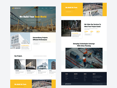 Landing Page Contractor & Building Construction building construction