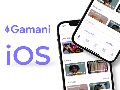 Gamani iOS UI presentation design illustration ui