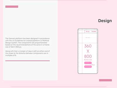 Gamani Android UI design specs
