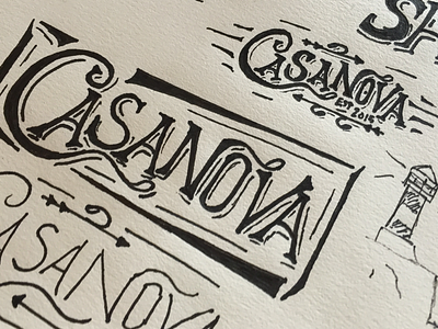 Casanova Concept brand identity branding lettering logo type typography