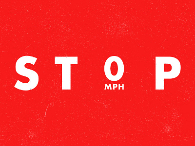 STOP logomark red stop type typography