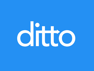 ditto blue ditto logo logotype monogram typography
