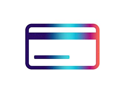 Credit Card bank credit card flat ui gradient icon money thick lines ui