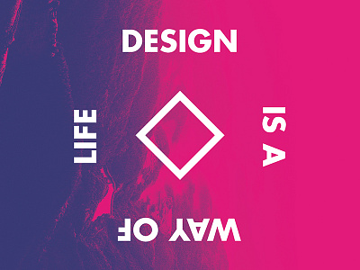 DESIGN cyan design magenta poster quote type typographic typography