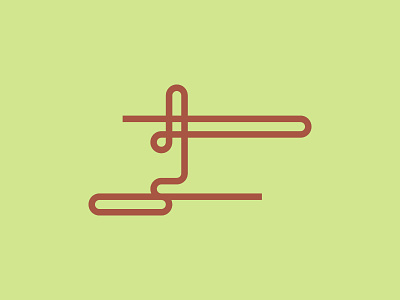 nonsense abstract bezier curves glyph symbol thick lines