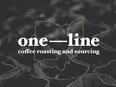 ONE LINE COFFEE branding coffee coffee logo lockup logo ohio ohio branding