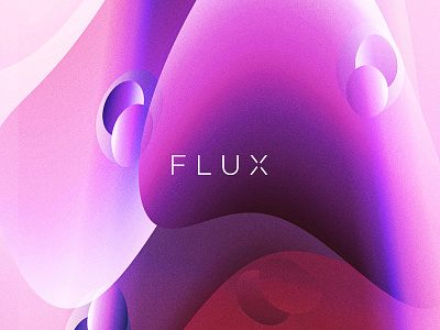 FLUX 3d gradient logo logotype typography word mark wordmark