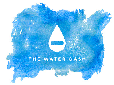 WATER DASH blue blue logo corporate identity icon iconography identity logo logo design logotype water water dash watercolor watermark