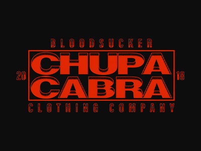 CHUPACABRA TYPE wordmark typography logo