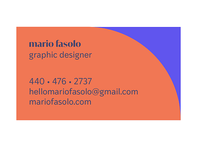 mario fasolo business card bizcard business business card geometric retro typekit vintage vintage typography