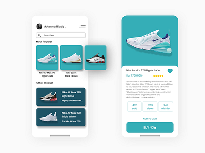 Shoe Store app branding design ui ux