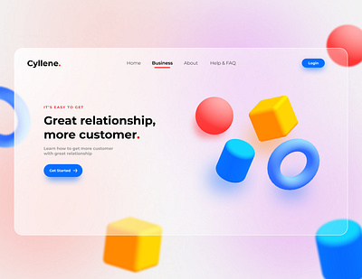 Cyllene - Customer Relationship Web Design design ui ui ux uidesign ux uxdesign web webdesign website