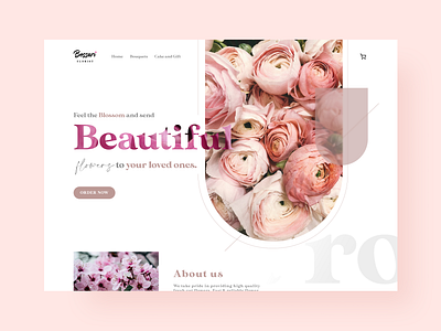 Bessari - Bouquets and Gifts branding design ui ux web