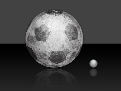 If our Moon was a Football enceladus football golf ball moon university
