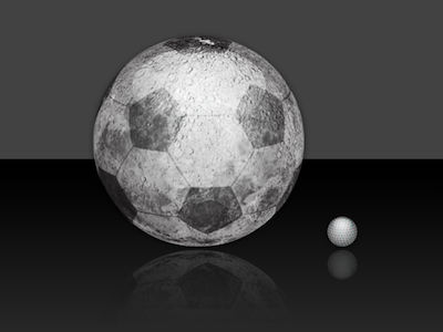 If our Moon was a Football