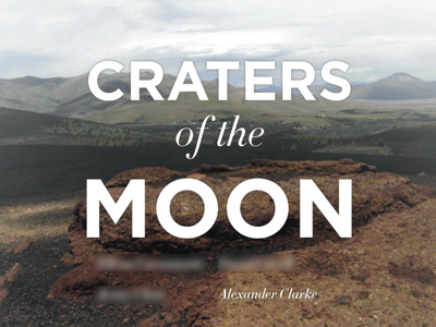 Poster Title craters of the moon university volcano