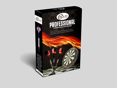 Packaging design for dart board