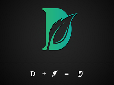 D+Leaf Logo Design