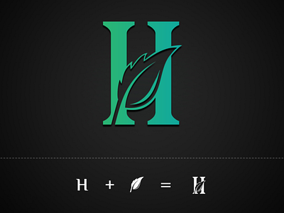 H+Leaf Logo Design