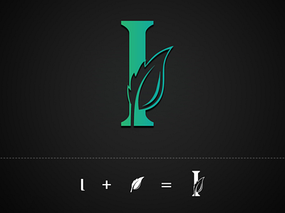 I + Leaf Logo Design