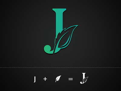 J + Leaf Logo Design brand identity branding branding design design illustration logo logo design logodesign logos logotype modern vector