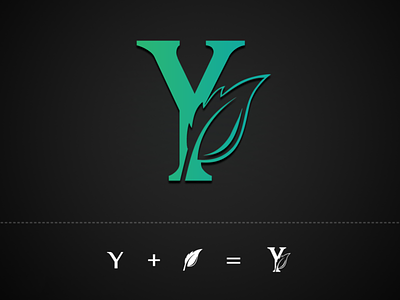 Y + Leaf Logo Design