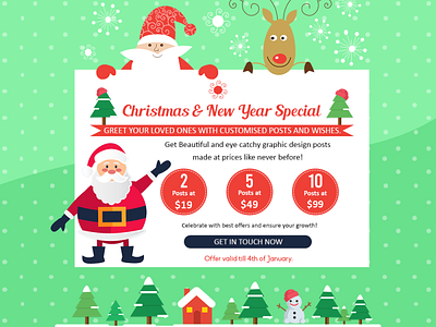 Christmas and New year Special 2020 advertisement advertising brand design branding branding design christmas design flyer graphicdesign illustration modern new year offer vector