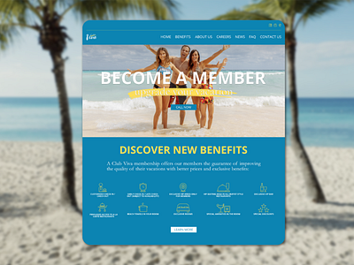Vacation Club Home Page (Blue Version)
