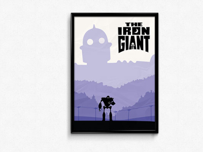 Iron Giant poster art fan art illustration illustrator poster vector