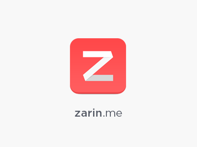 Z Logo flat icon logo minimal paper papercraft red simple z