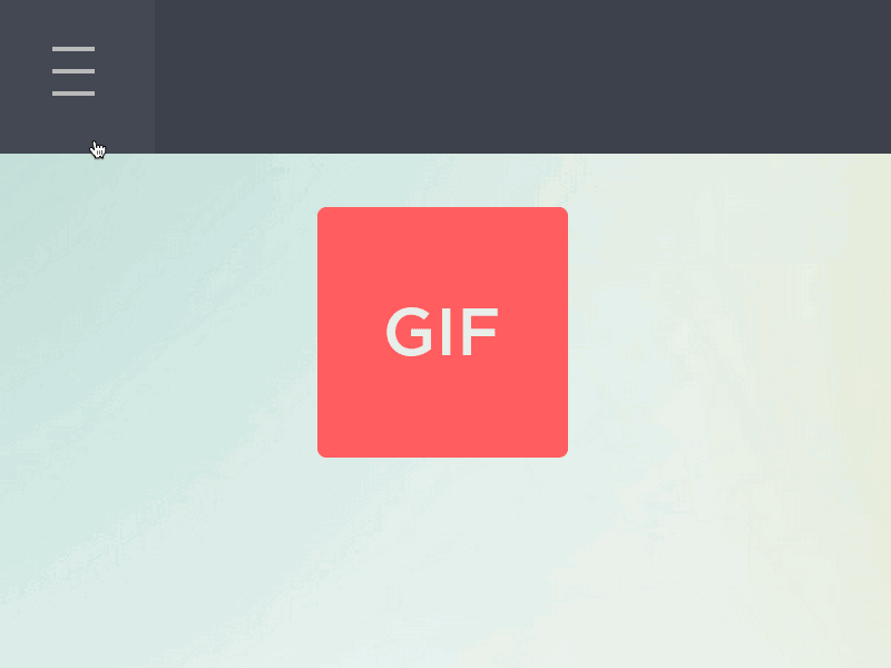 Menu Gif animation button close gif menu ui ux