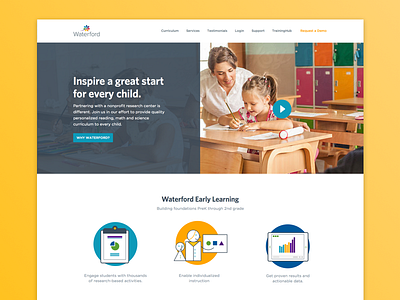 Education Site Home Page education home illustration ui web