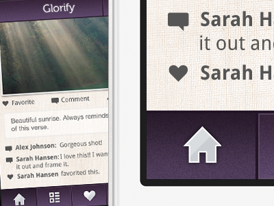 Comments app comments ios nav photo retina ui