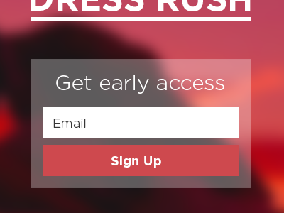 Simple sign up form