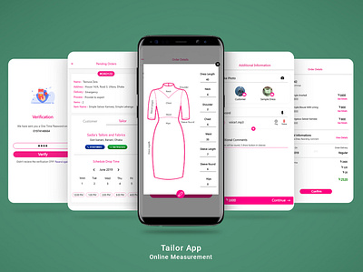 Tailor App (Online Measurement Process) tailor app ux