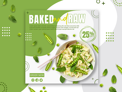 Social Media Post Design design fb post food banner illustration instagram post photoshop pinterest post social media design social media post social media template vegan