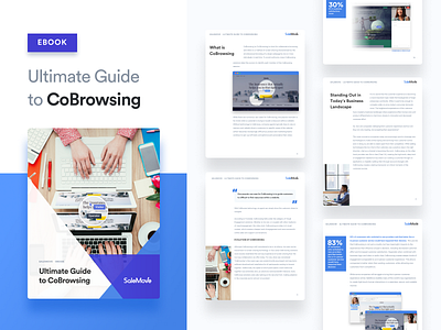 Ebook - Ultimate Guide to CoBrowsing by brand identity cx ebook layout leaflet rasmus raal salemove white paper