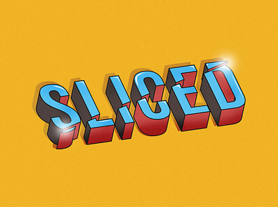 Sliced Logo design design illustration illustrator logo typography