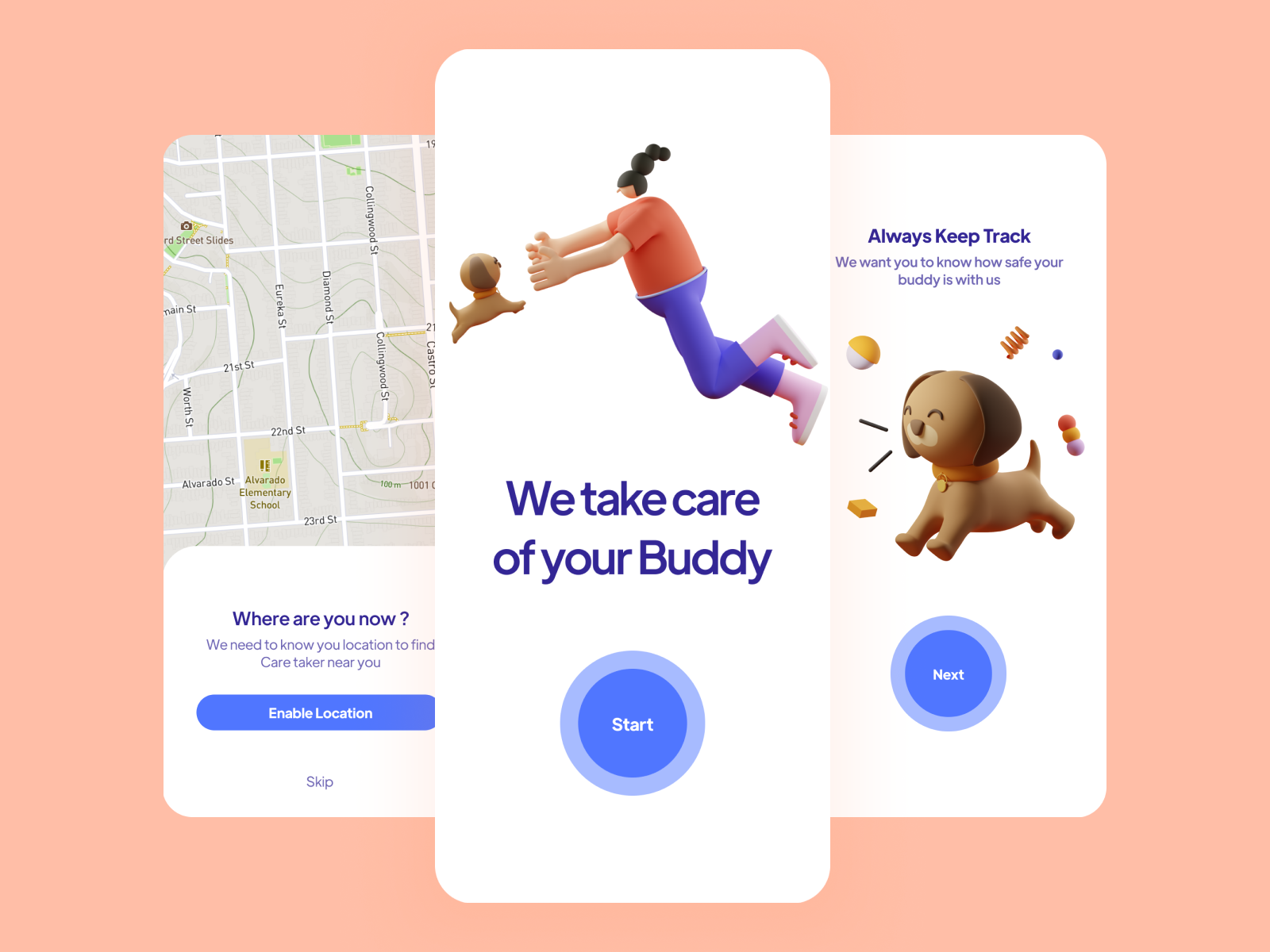 Dog walk App by Fawaz ahamed on Dribbble