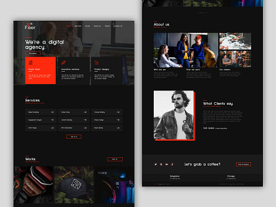 21 Floor Digital Agency Web Design branding dark design minimal ui website