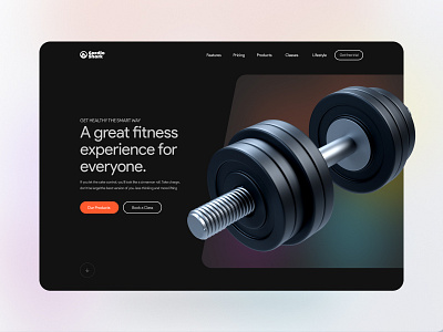 CardioShark Fitness Landing Page Concept