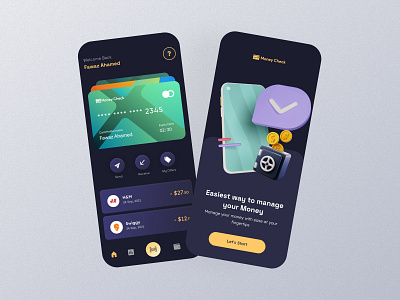 Money Check Finance UI Design